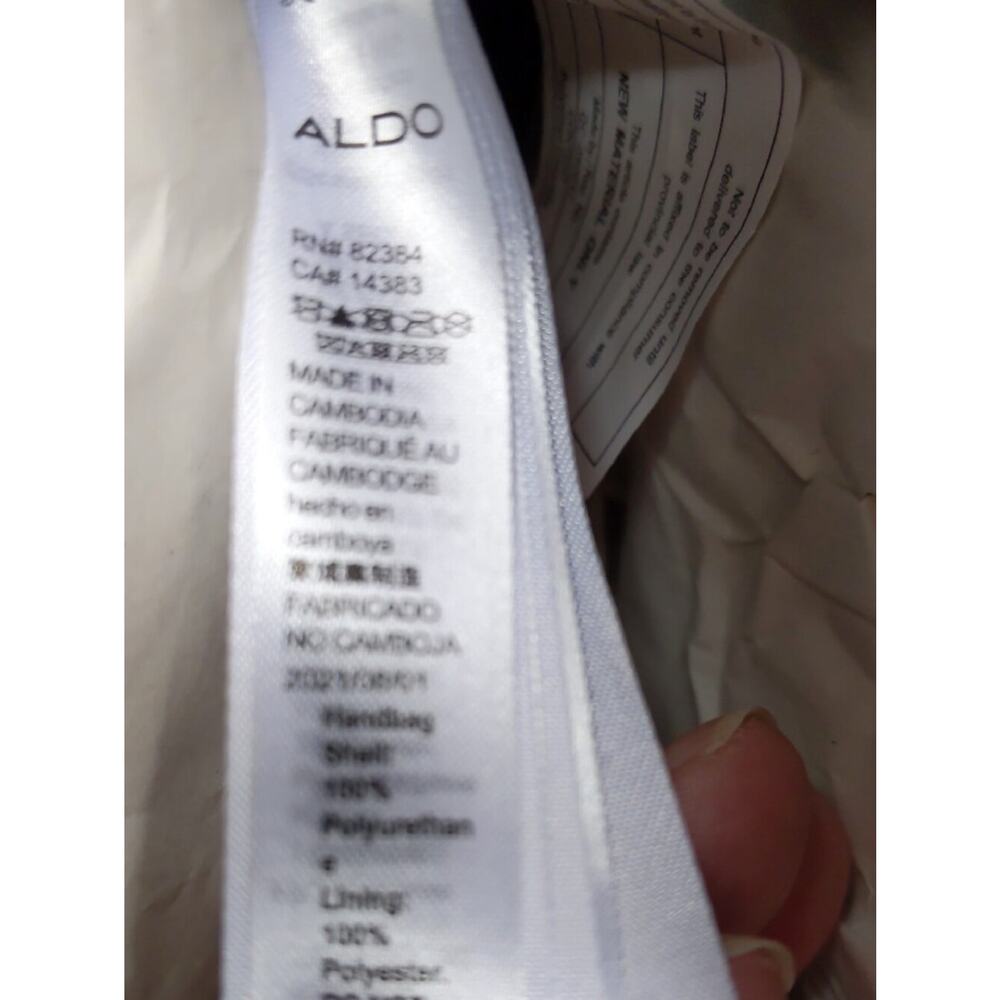 Aldo Light Pink Structured Tote with Fluffy Pom - Picture 5 of 6